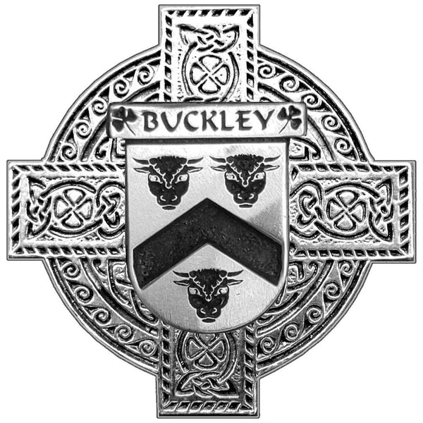 Buckley Irish Celtic Cross Round Flask 5 oz