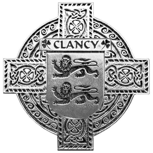 Clancy Irish Celtic Cross Round Flask 5 oz