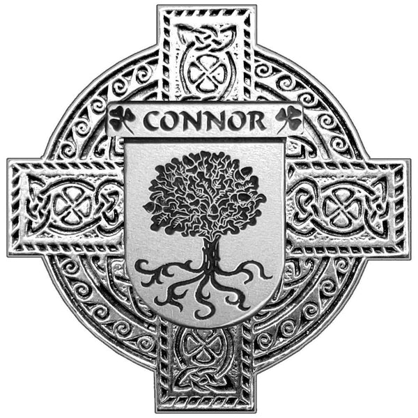 Connor Irish Celtic Cross Round Flask 5 oz