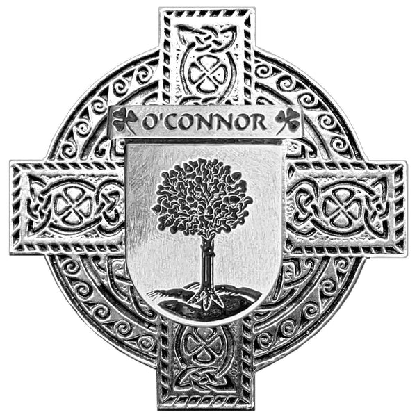 O'Connor Offlay Irish Celtic Cross Round Flask 5 oz
