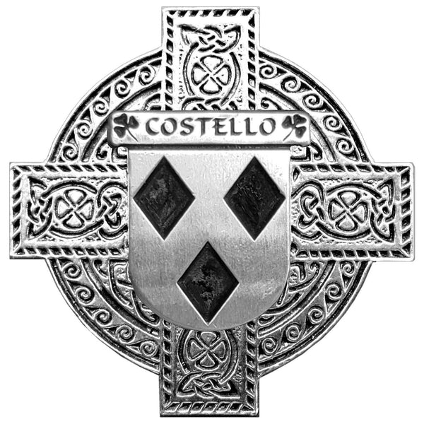 Costello Irish Celtic Cross Round Flask 5 oz