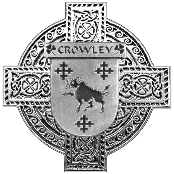 Crowley Irish Celtic Cross Round Flask 5 oz