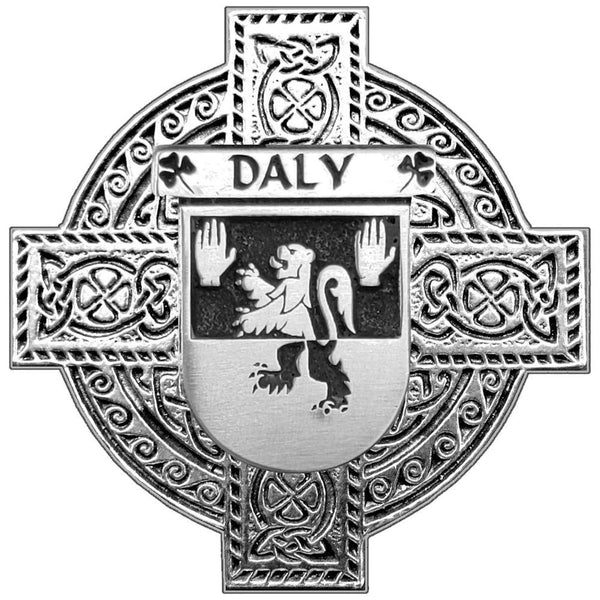 Daly Irish Celtic Cross Round Flask 5 oz