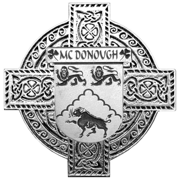 McDonough Irish Celtic Cross Round Flask 5 oz