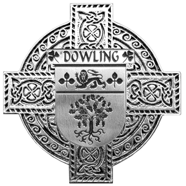 Dowling Irish Celtic Cross Round Flask 5 oz