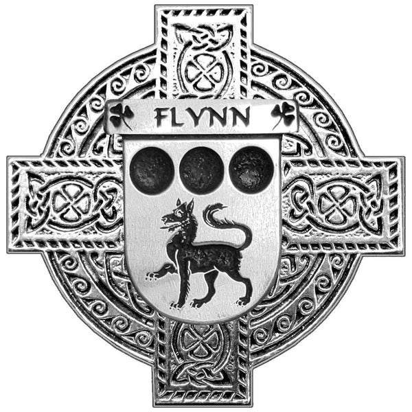 Flynn Irish Celtic Cross Round Flask 5 oz