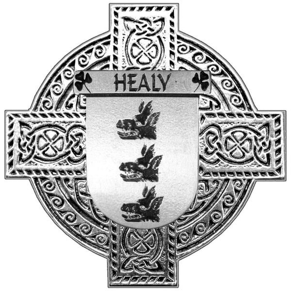 Healy Irish Celtic Cross Round Flask 5 oz