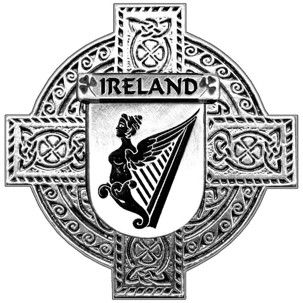 Ireland Irish Celtic Cross Round Flask 5 oz