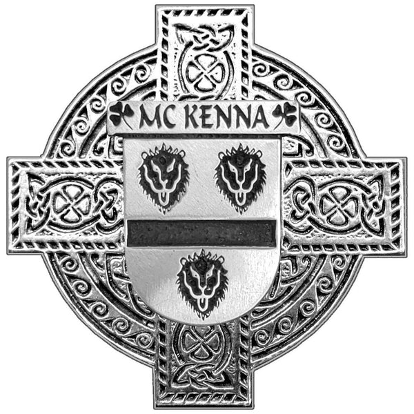 McKenna Irish Celtic Cross Round Flask 5 oz