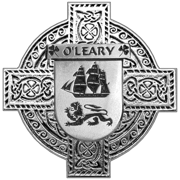 O'Leary Irish Celtic Cross Round Flask 5 oz