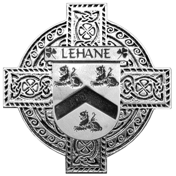 Lehane Irish Celtic Cross Round Flask 5 oz