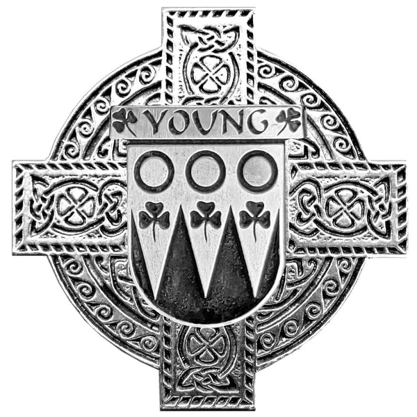 Young Cross Round Flask 5 oz - All Irish Families