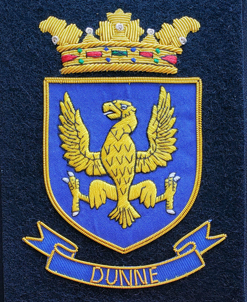 Dunn Irish Coat of Arms Embroidered Crest