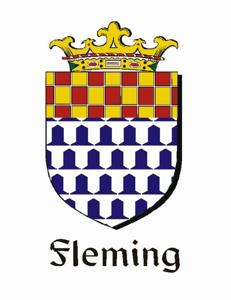 Fleming Irish Coat of Arms Disk Cufflinks