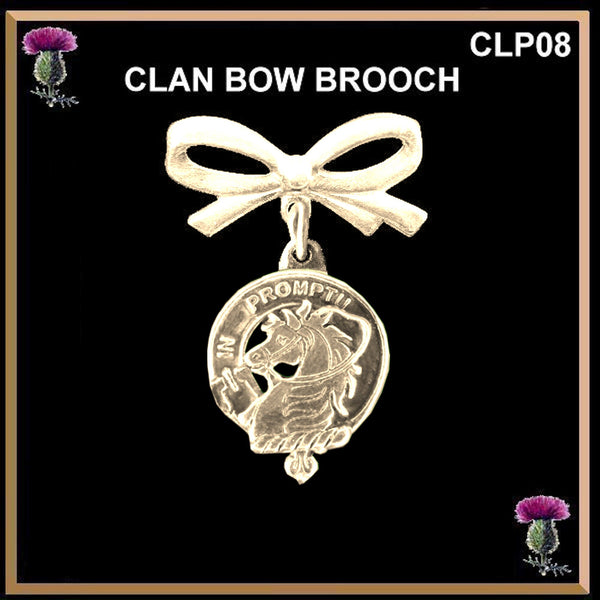 Dunbar Scottish Clan Bow Brooch