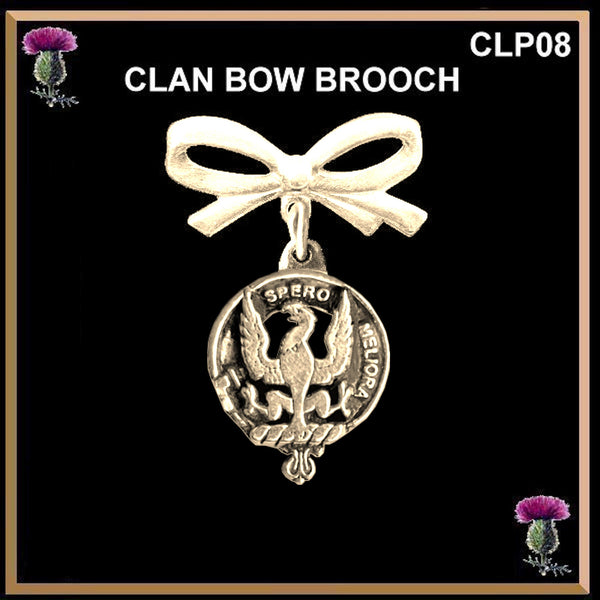 Sandilands Scottish Clan Bow Brooch