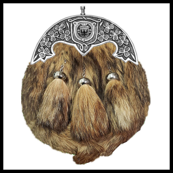 Curty Irish Coat of Arms Dress Fur Sporran