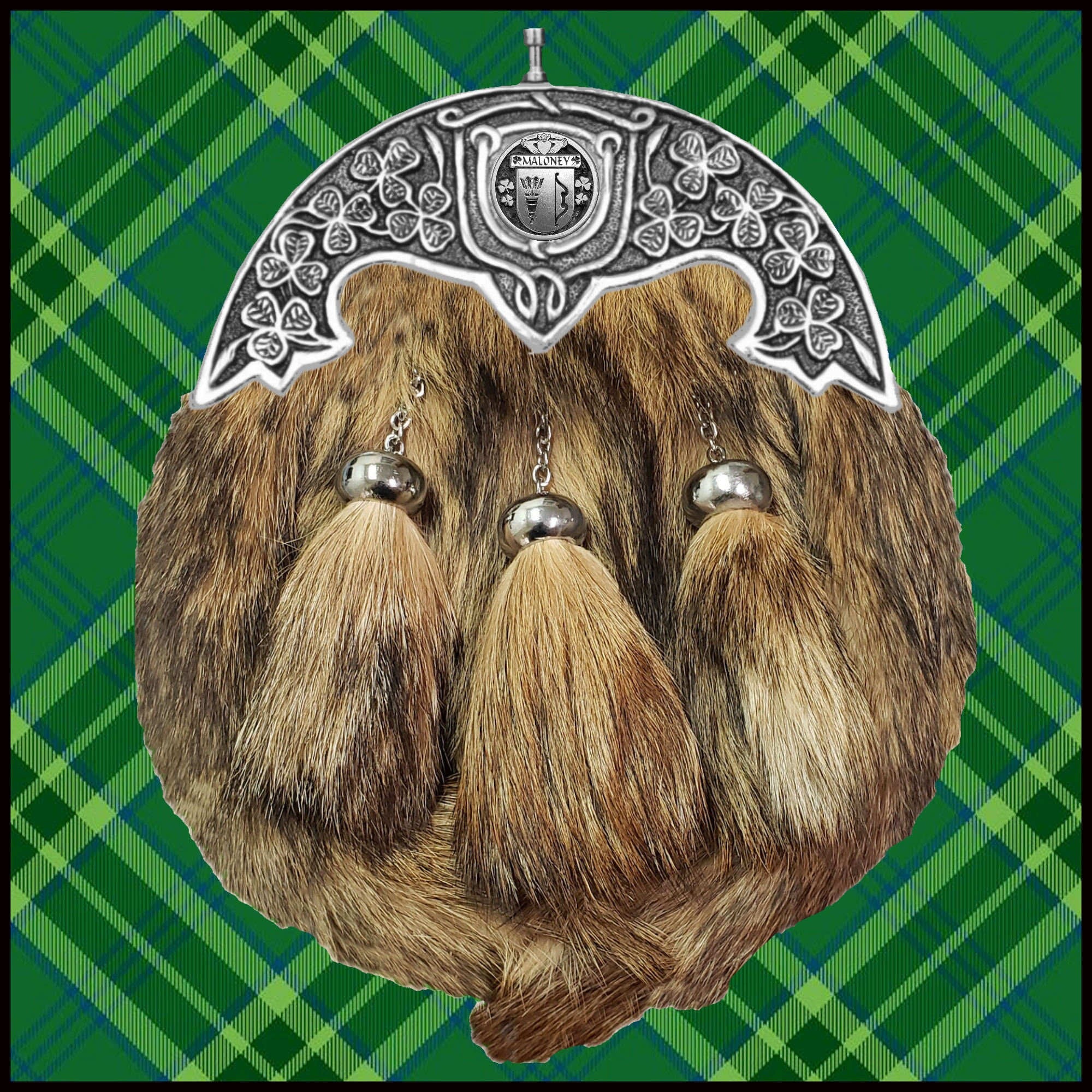 Maloney Irish Coat of Arms Dress Fur Sporran