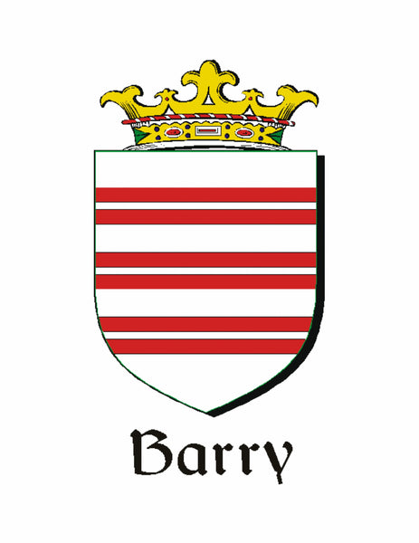 Barry Irish Coat of Arms Clip Tie Bar - ICTB10