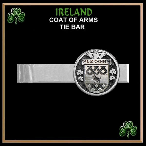McCann Irish Coat of Arms Clip Tie Bar - ICTB10