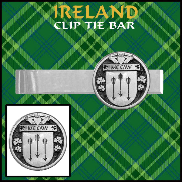 McCaw Irish Coat of Arms Clip Tie Bar - ICTB10