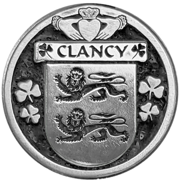 Clancy Irish Coat of Arms Clip Tie Bar - ICTB10