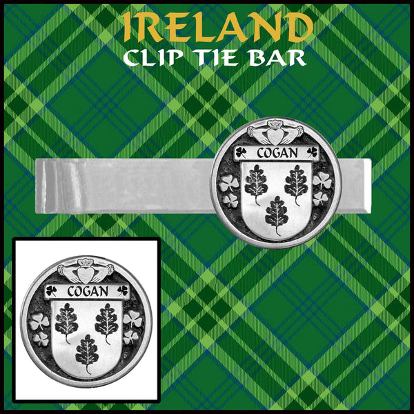 Cogan Irish Coat of Arms Clip Tie Bar - ICTB10