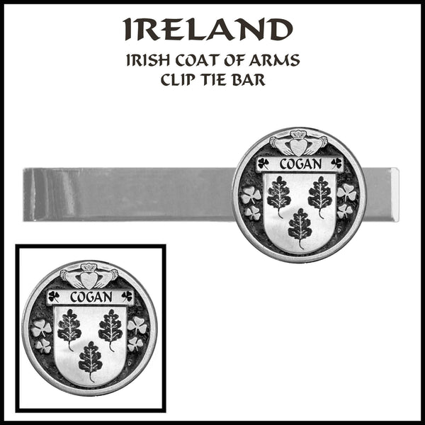 Cogan Irish Coat of Arms Clip Tie Bar - ICTB10