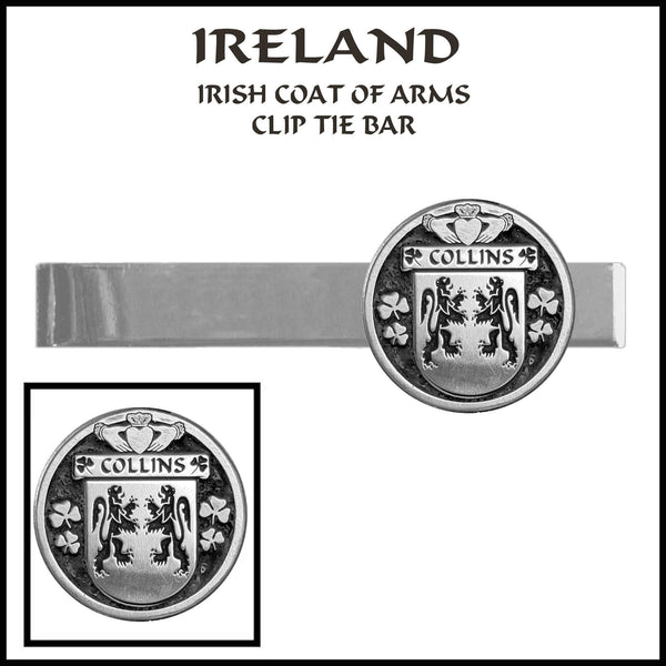 Collins Irish Coat of Arms Clip Tie Bar - ICTB10