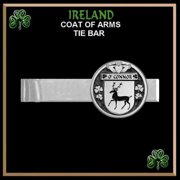 O'Connor Corcomroe Irish Coat of Arms Clip Tie Bar - ICTB10