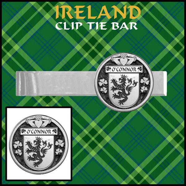 O'Connor Kerry Irish Coat of Arms Clip Tie Bar - ICTB10