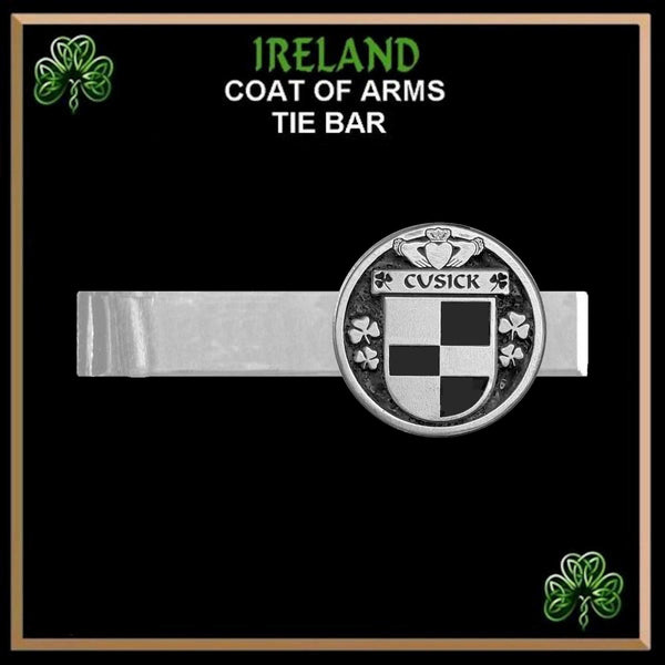 Cusick Irish Coat of Arms Clip Tie Bar - ICTB10