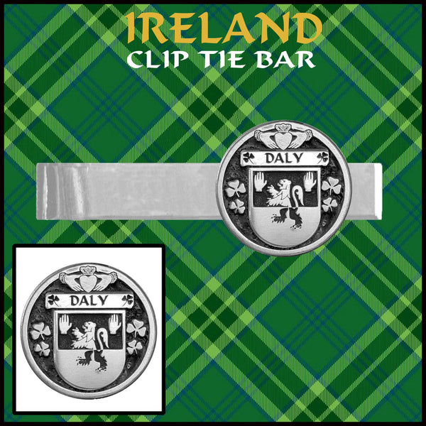 Daly Irish Coat of Arms Clip Tie Bar - ICTB10