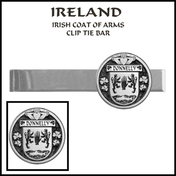 Donnelly Irish Coat of Arms Clip Tie Bar - ICTB10