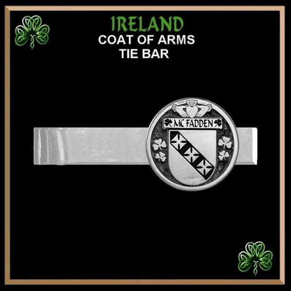 McFadden Irish Coat of Arms Clip Tie Bar - ICTB10