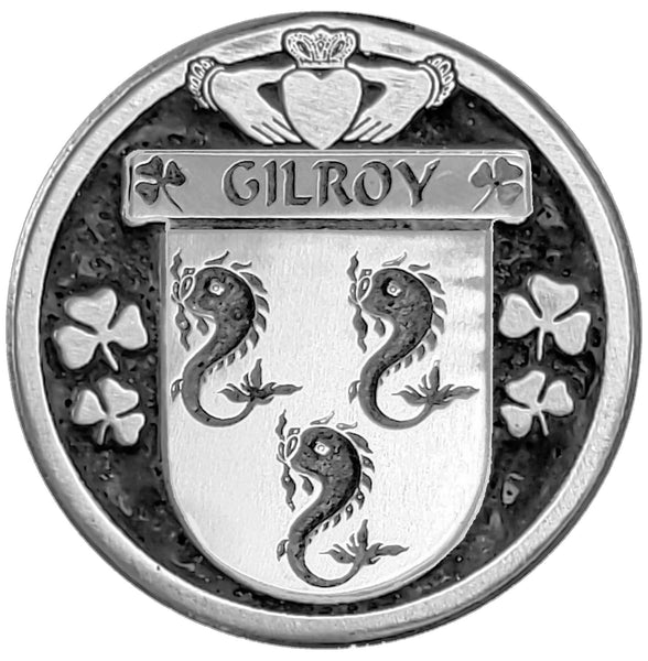 Gilroy Irish Coat of Arms Clip Tie Bar - ICTB10