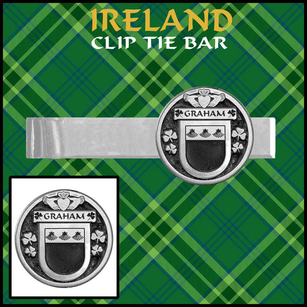 Graham Irish Coat of Arms Clip Tie Bar - ICTB10