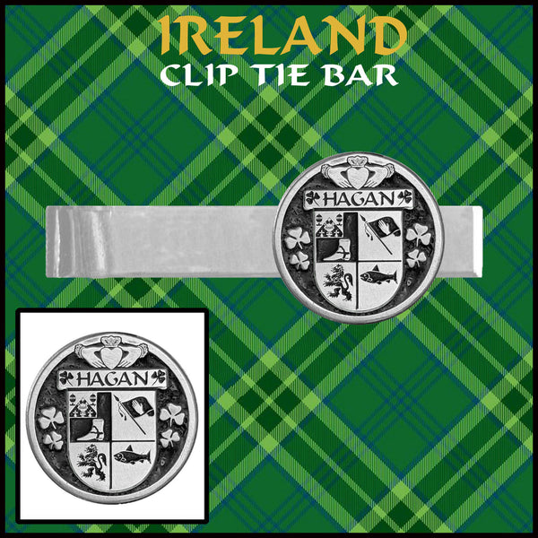 Hagan Irish Coat of Arms Clip Tie Bar - ICTB10