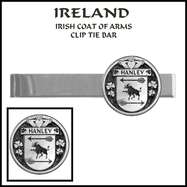 Hanley Irish Coat of Arms Clip Tie Bar - ICTB10