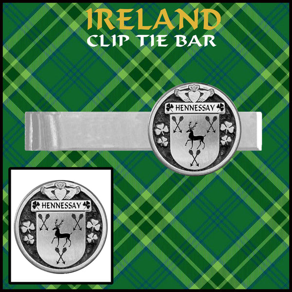 Hennessay Irish Coat of Arms Clip Tie Bar - ICTB10