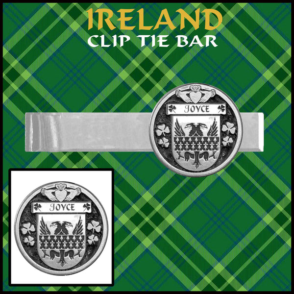 Joyce Irish Coat of Arms Clip Tie Bar - ICTB10