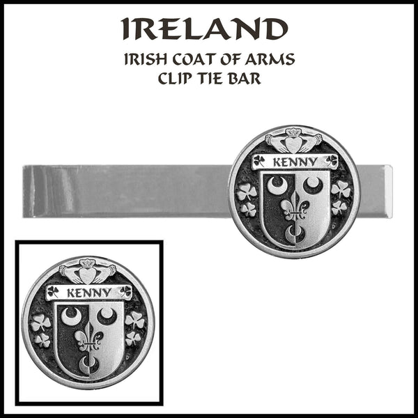 Kenny Irish Coat of Arms Clip Tie Bar - ICTB10