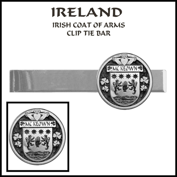 McKeown Irish Coat of Arms Clip Tie Bar - ICTB10