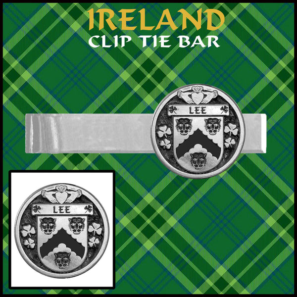 Lee Irish Coat of Arms Clip Tie Bar - ICTB10