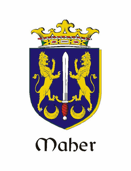 Maher Irish Coat of Arms Clip Tie Bar - ICTB10