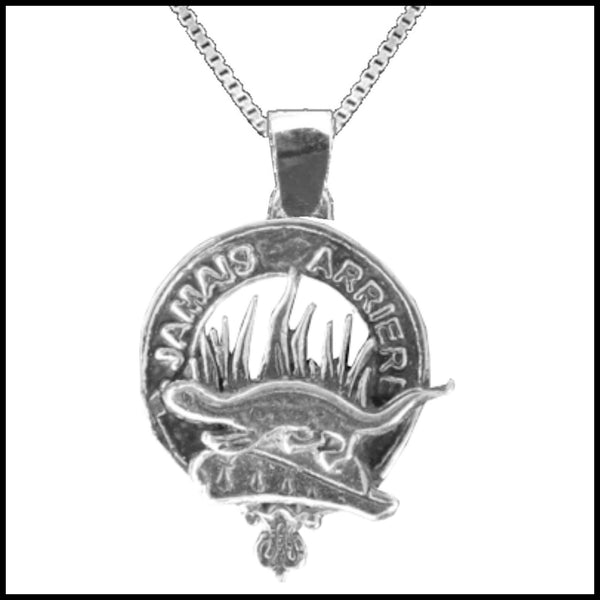 Douglas Large 1" Scottish Clan Crest Pendant - Sterling Silver