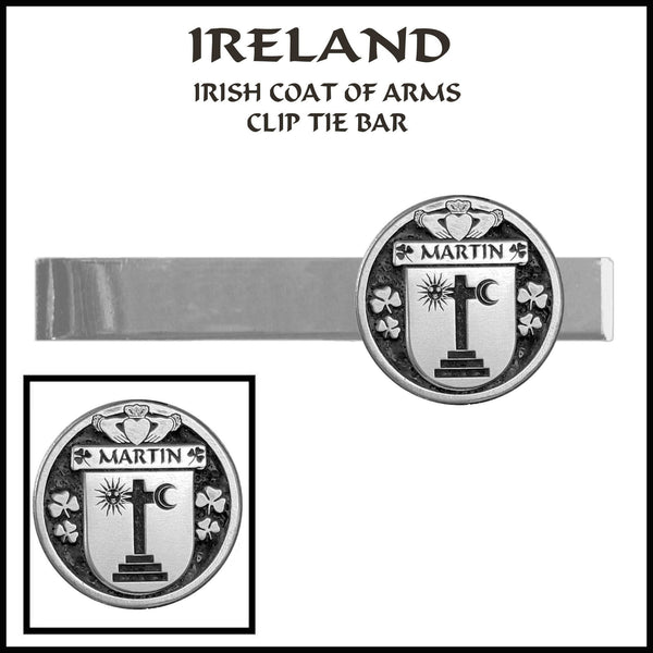 Martin Irish Coat of Arms Clip Tie Bar - ICTB10