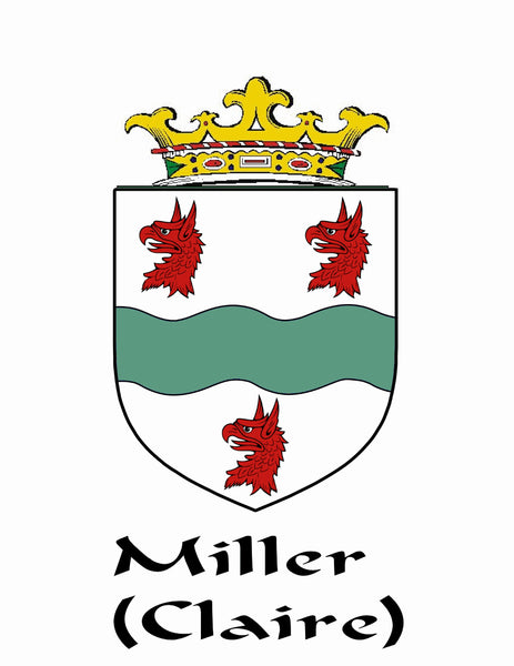Miller Irish Coat of Arms Clip Tie Bar - ICTB10
