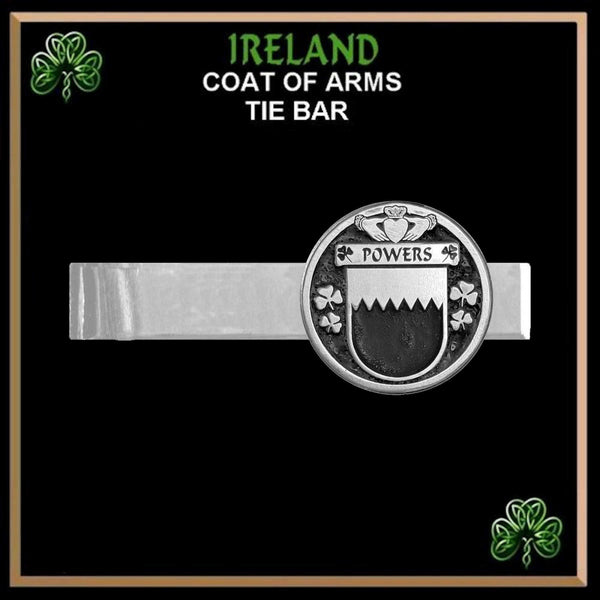 Powers Irish Coat of Arms Clip Tie Bar - ICTB10