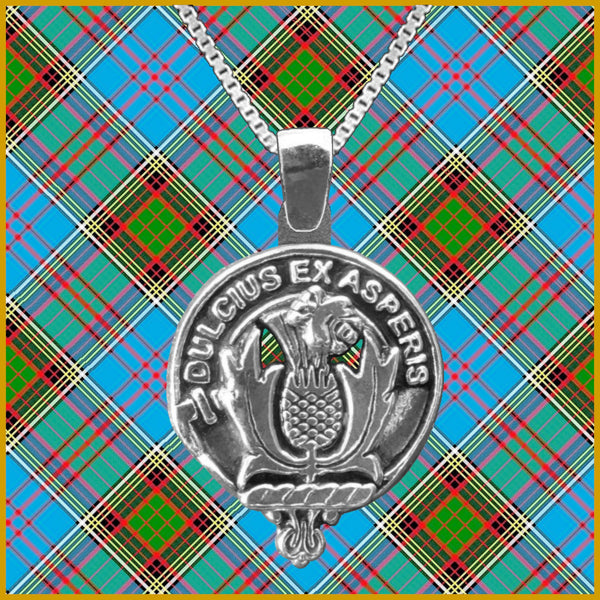 Ferguson Large 1" Scottish Clan Crest Pendant - Sterling Silver